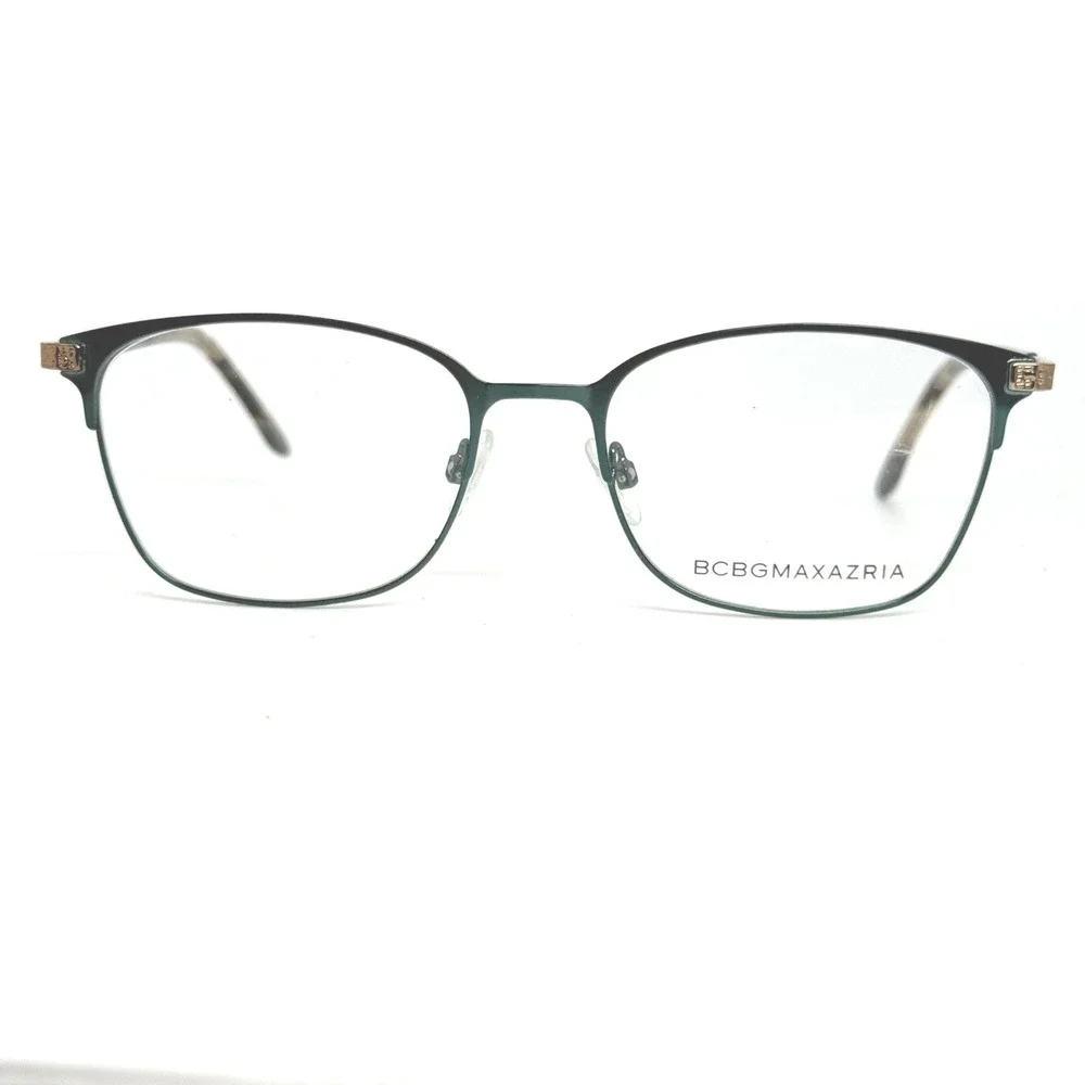 BCBGMAXAZRIA Annalise Green Eyeglasses Frame Women‎ Oval Full Rim Metal 21327